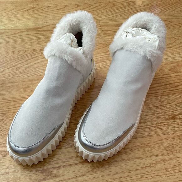 NWT Voile Blanche Luna Faux Fur Trim Mid Sneakers Shoe Size 37 / Size US 7 - Picture 8 of 10